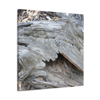 Whispers of Ancient Wood - Unique Frameless Canvas Wall Art