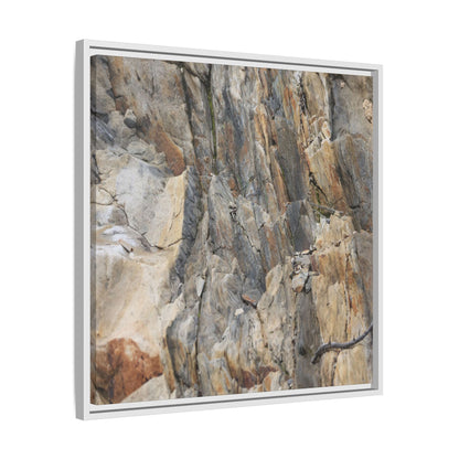 Stone's Silent Symphony - Unique Stretched Canvas Wall Art