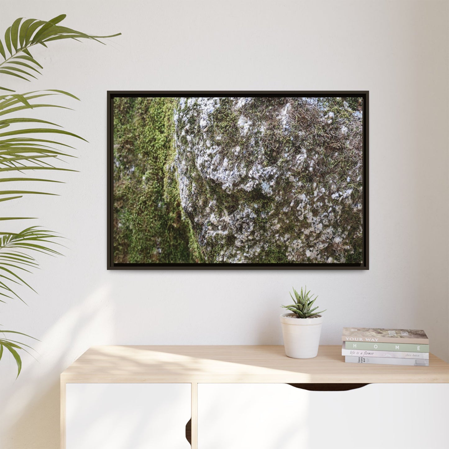 Lichen Landscape - Unique Stretched Canvas Wall Art