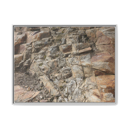 Stone's Silent Story - Unique Stretched Canvas Wall Art