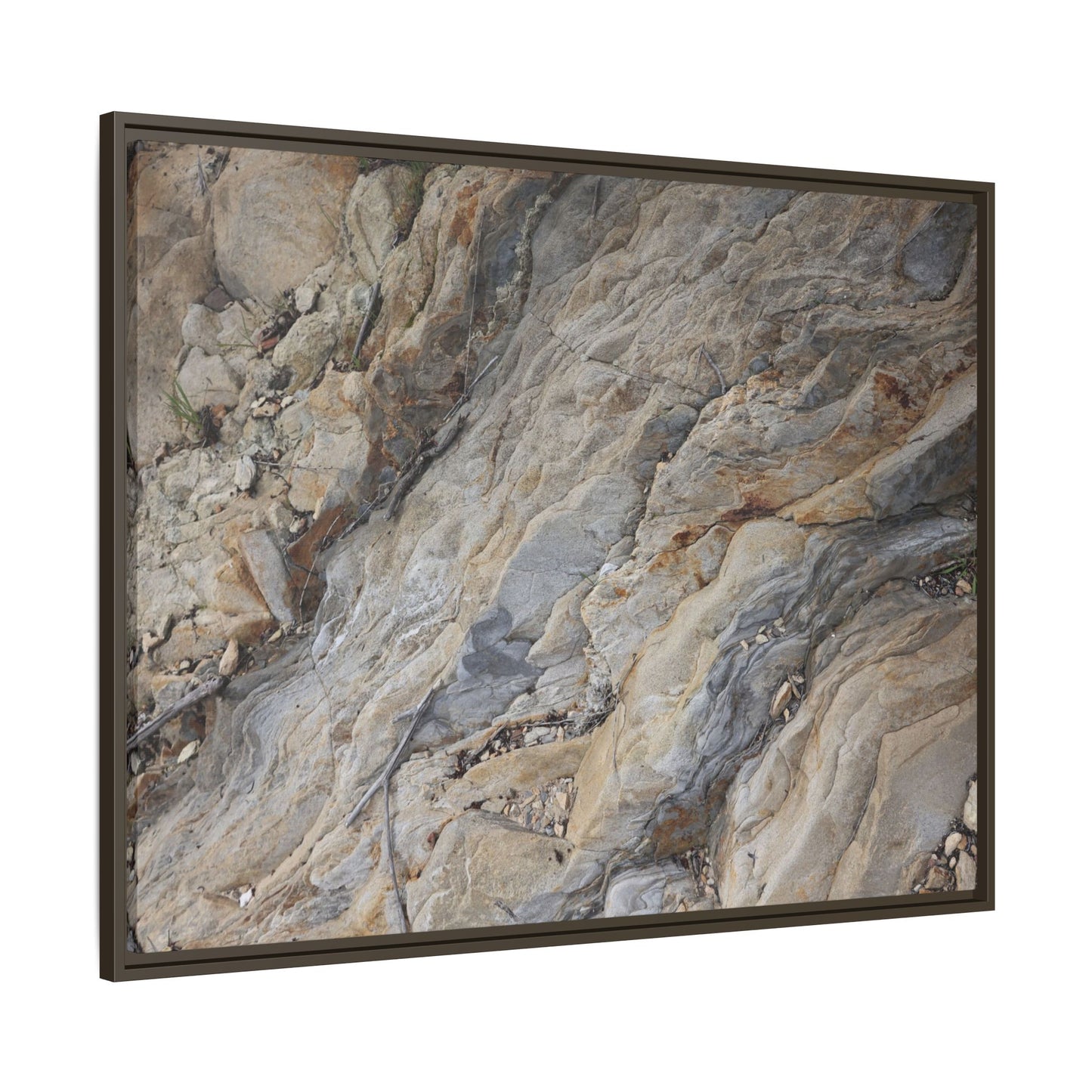 Layers of Earth's History - Unique Stretched Canvas Wall Art