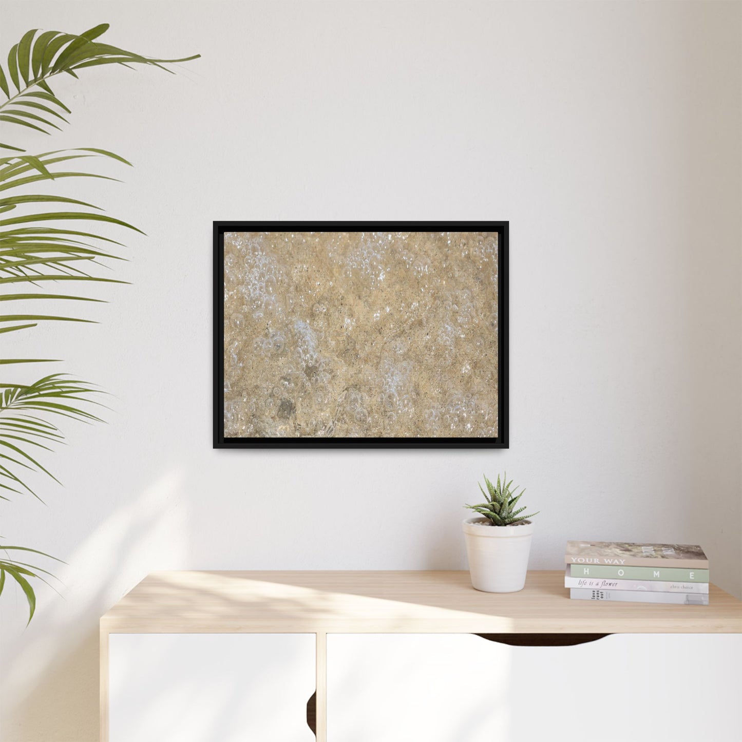 Bubbling Sand - Unique Stretched Canvas Wall Art