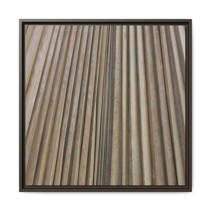 Wooden Whispers - Unique Stretched Canvas Wall Art