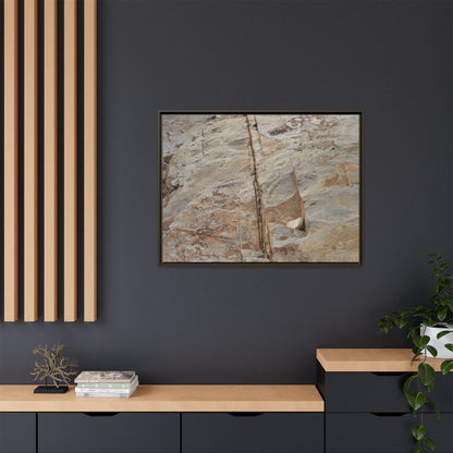 Sedimentary Symphony - Unique Stretched Canvas Wall Art