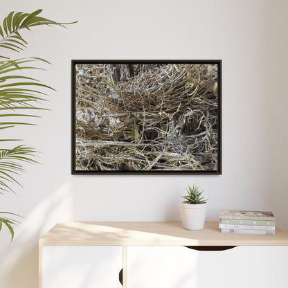 Tangled Whispers of Autumn - Unique Stretched Canvas Wall Art