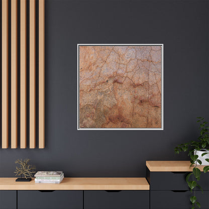 Russet Fissures - Unique Stretched Canvas Wall Art