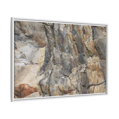 Stone's Silent Symphony - Unique Stretched Canvas Wall Art