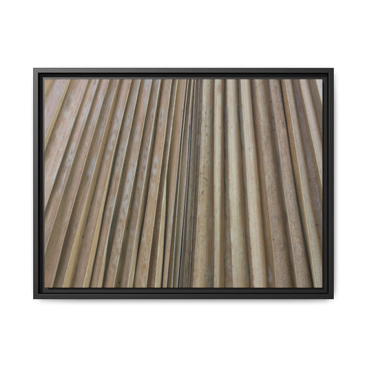 Wooden Whispers - Unique Stretched Canvas Wall Art
