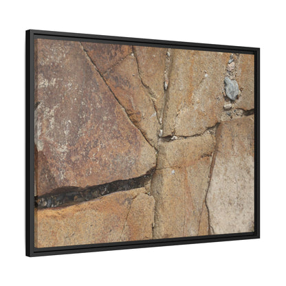 Rusty Crevices - Unique Stretched Canvas Wall Art