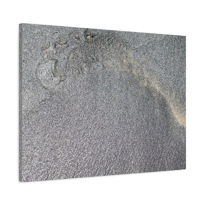 Ephemeral Whispers of Granite - Unique Frameless Canvas Wall Art