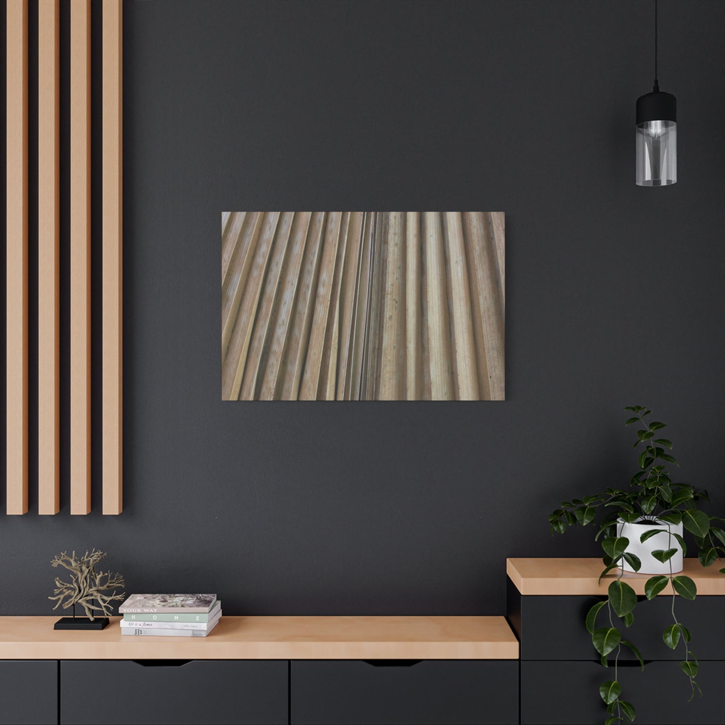 Linear Rhythm - Unique Frameless Canvas Wall Art