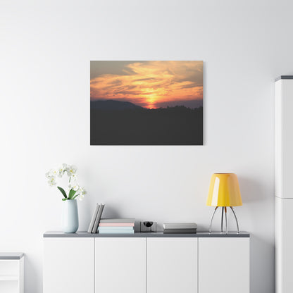 Mountain Twilight - Unique Frameless Canvas Wall Art