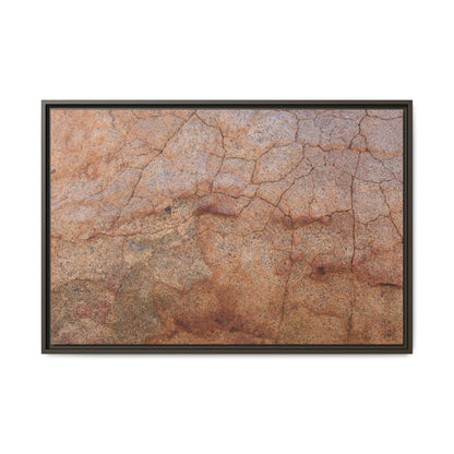 Russet Fissures - Unique Stretched Canvas Wall Art