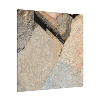 Stone Fragments - Unique Frameless Canvas Wall Art