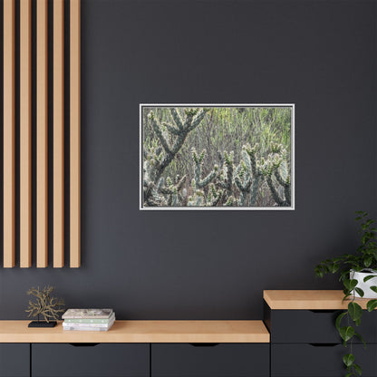 Prickly Paradise - Unique Stretched Canvas Wall Art