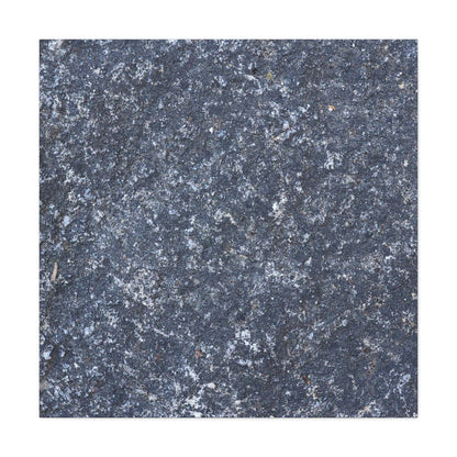 Frozen Whispers of Stone - Unique Frameless Canvas Wall Art