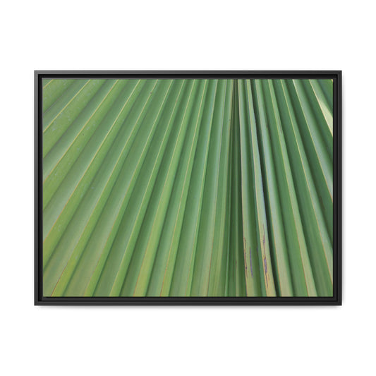 Emerald Rays - Unique Stretched Canvas Wall Art
