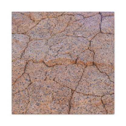 Cracked Earth's Whispers - Unique Frameless Canvas Wall Art