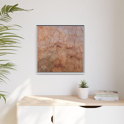 Russet Fissures - Unique Stretched Canvas Wall Art