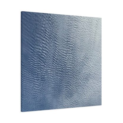 Rippling Echoes of Cerulean Stillness - Unique Frameless Canvas Wall Art