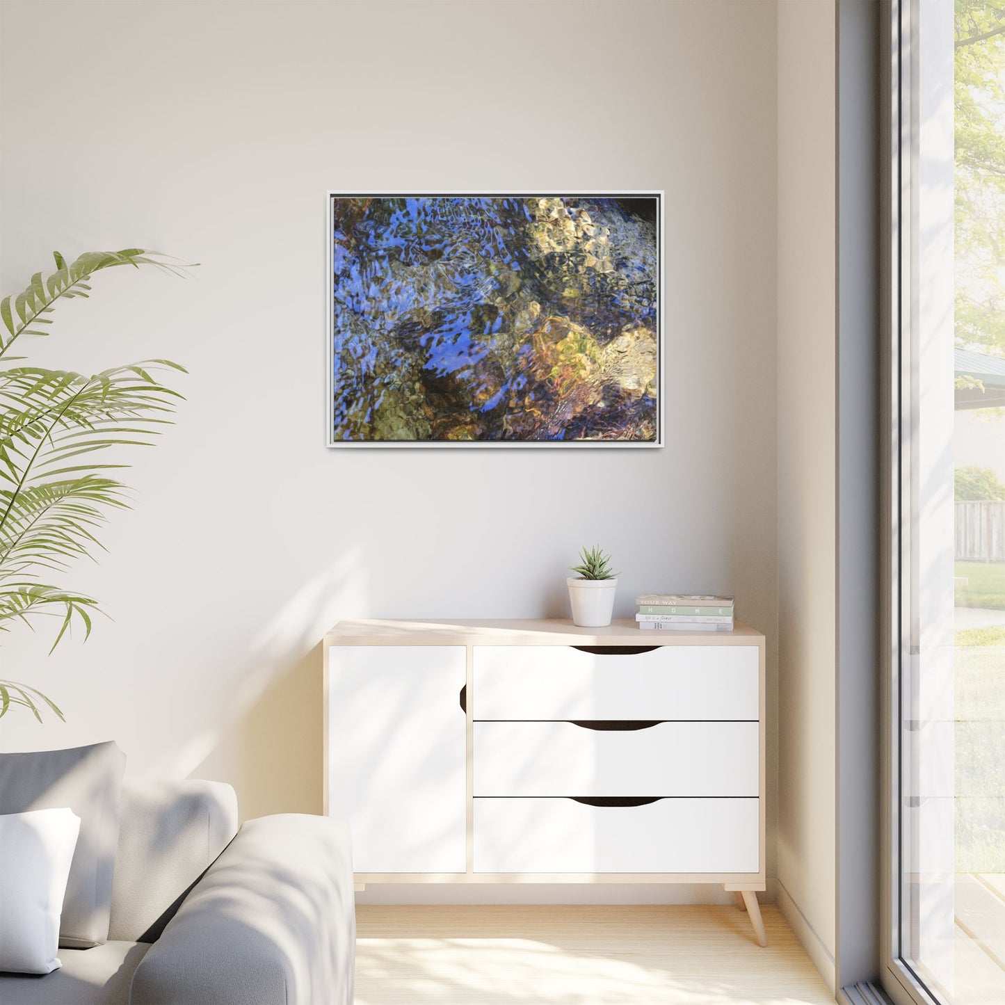 Aquatic Kaleidoscope - Unique Stretched Canvas Wall Art