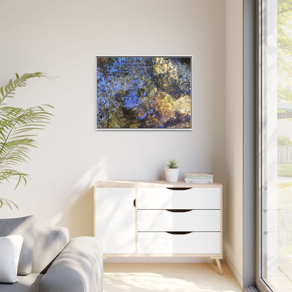 Aquatic Kaleidoscope - Unique Stretched Canvas Wall Art