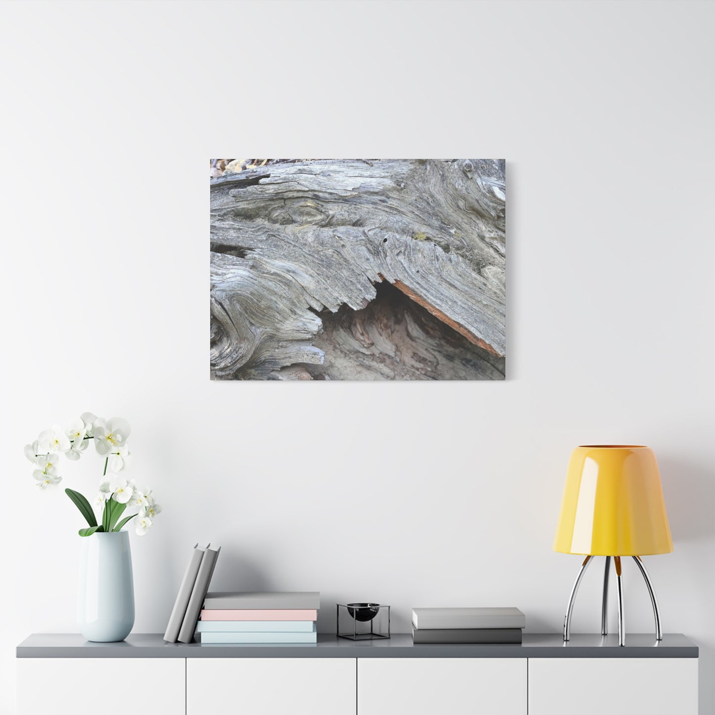 Whispers of Ancient Wood - Unique Frameless Canvas Wall Art