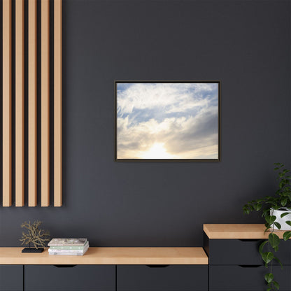 Sky's Ethereal Whisper - Unique Stretched Canvas Wall Art