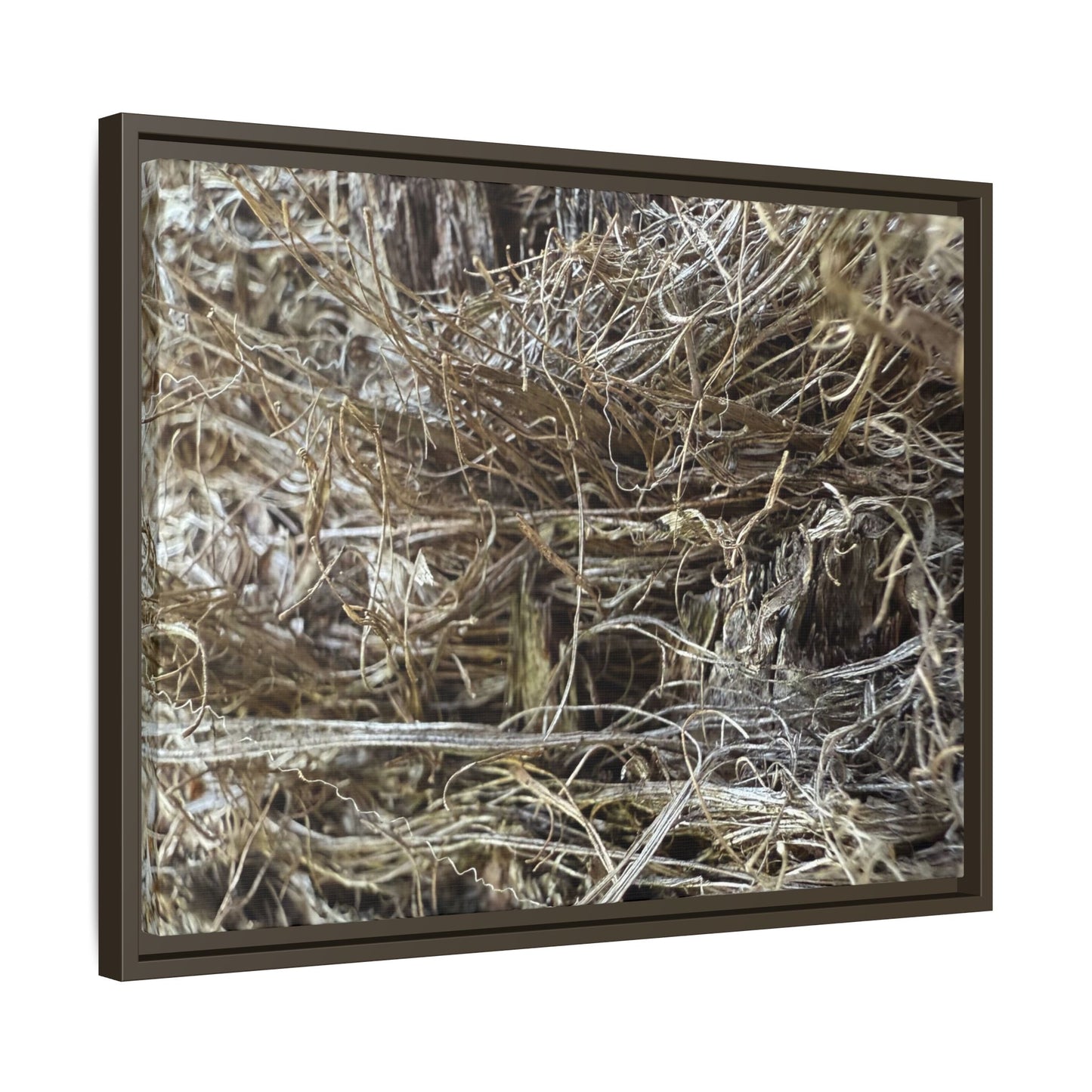 Tangled Whispers of Autumn - Unique Stretched Canvas Wall Art