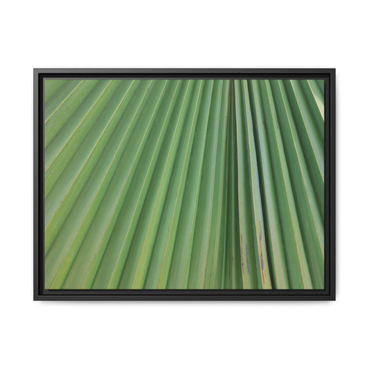 Emerald Rays - Unique Stretched Canvas Wall Art