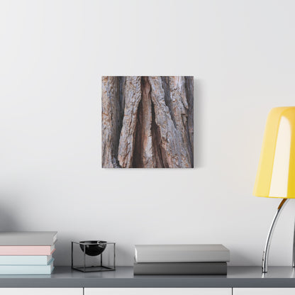 Fractured Skin of Time - Unique Frameless Canvas Wall Art