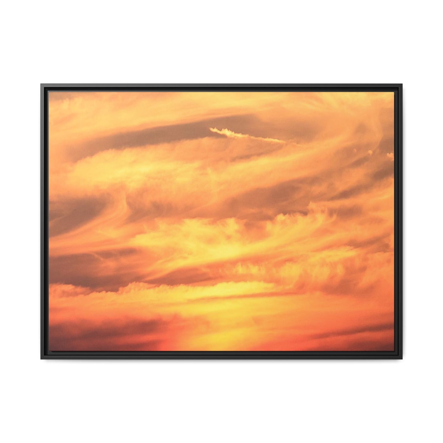 Burning Skies - Unique Stretched Canvas Wall Art