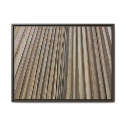 Wooden Whispers - Unique Stretched Canvas Wall Art