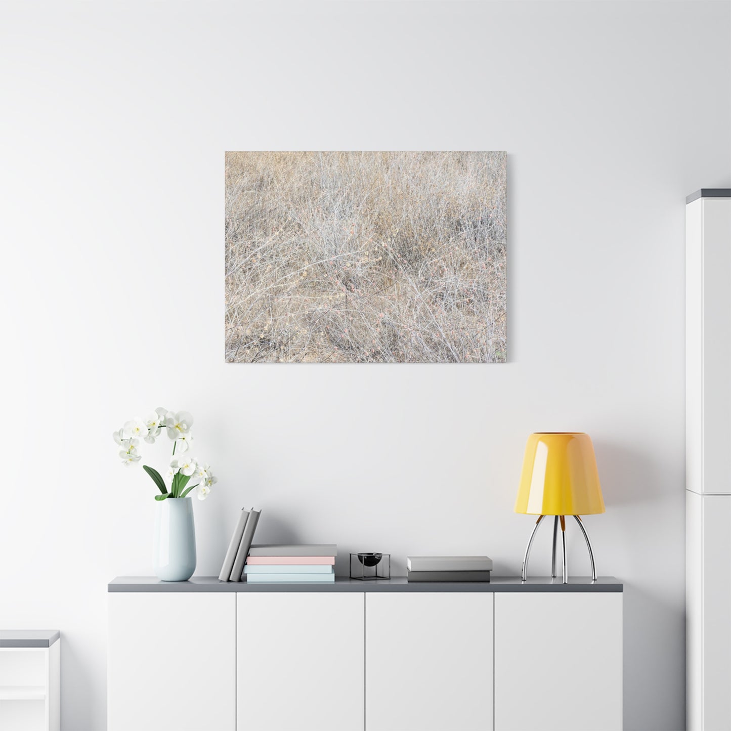 Tangled Whispers of Autumn's Fading Breath - Unique Frameless Canvas Wall Art - Art By Earth