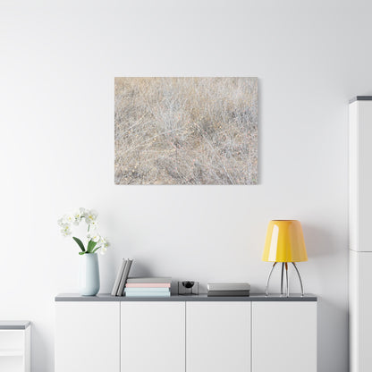 Tangled Whispers of Autumn's Fading Breath - Unique Frameless Canvas Wall Art - Art By Earth