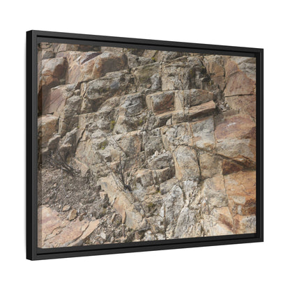 Stone's Silent Story - Unique Stretched Canvas Wall Art