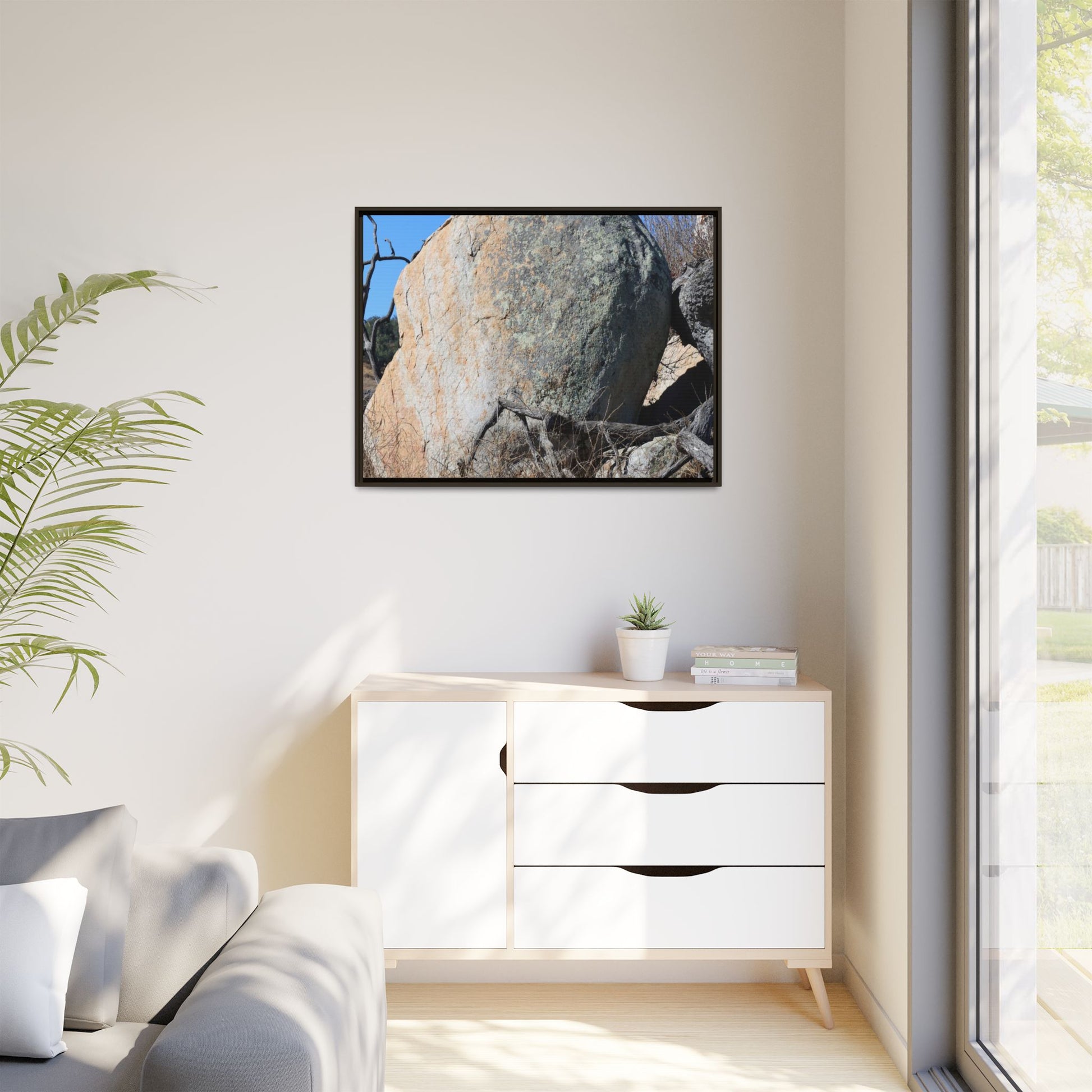 Stony Sentinel - Unique Stretched Canvas Wall Art - Art By Earth