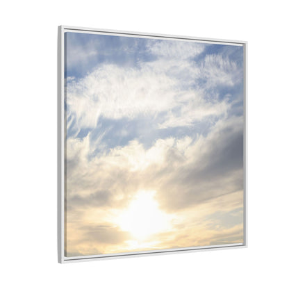 Sky's Ethereal Whisper - Unique Stretched Canvas Wall Art