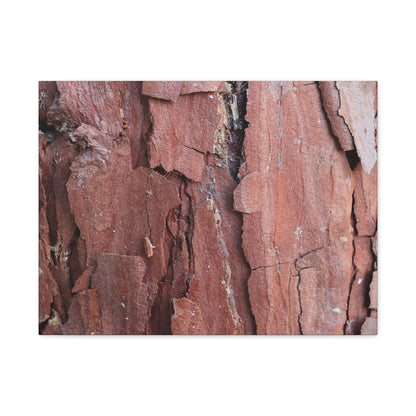 Crimson Fissures - Unique Frameless Canvas Wall Art