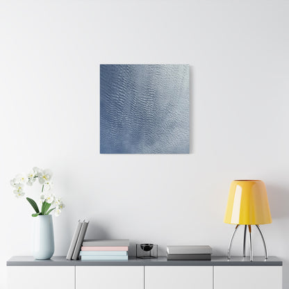 Rippling Echoes of Cerulean Stillness - Unique Frameless Canvas Wall Art