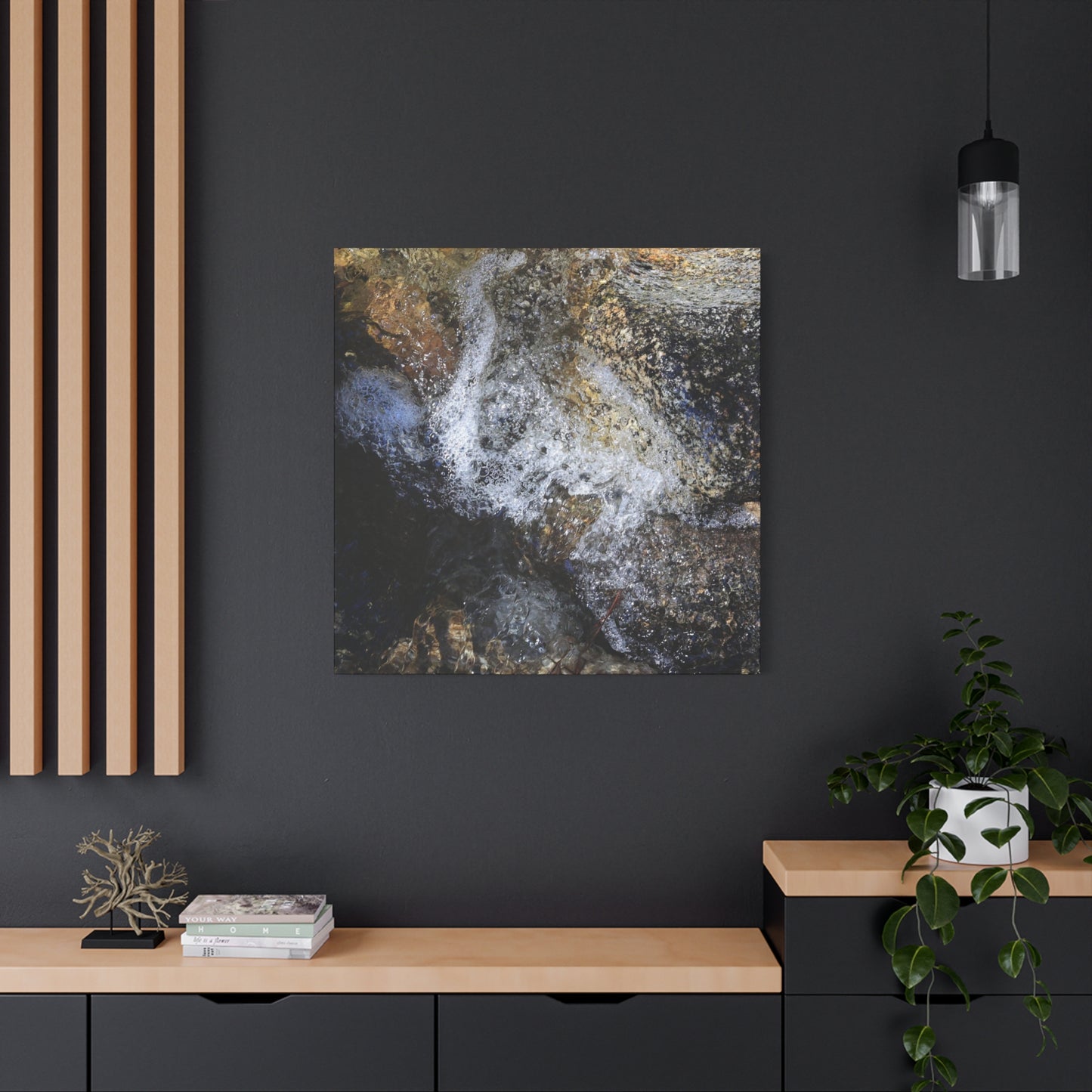 Liquid Stone - Unique Frameless Canvas Wall Art