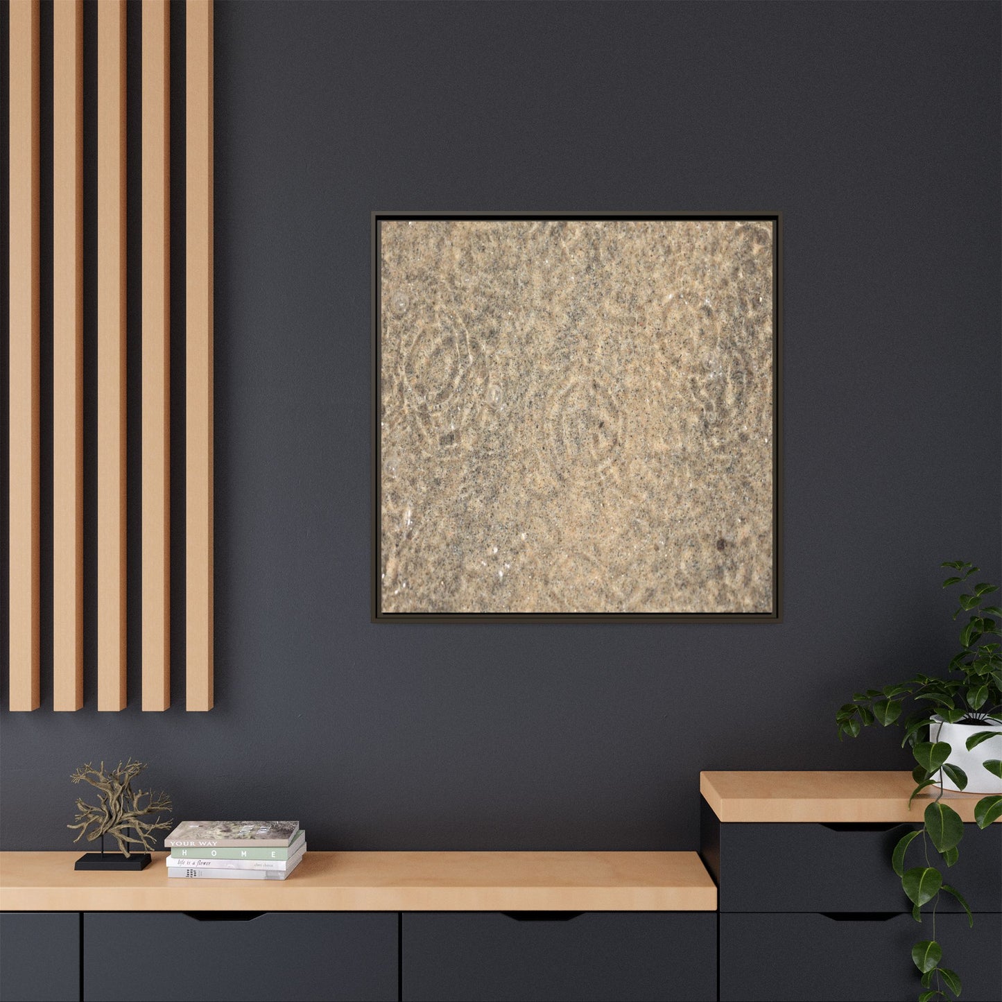 Whispers of Sand - Unique Stretched Canvas Wall Art