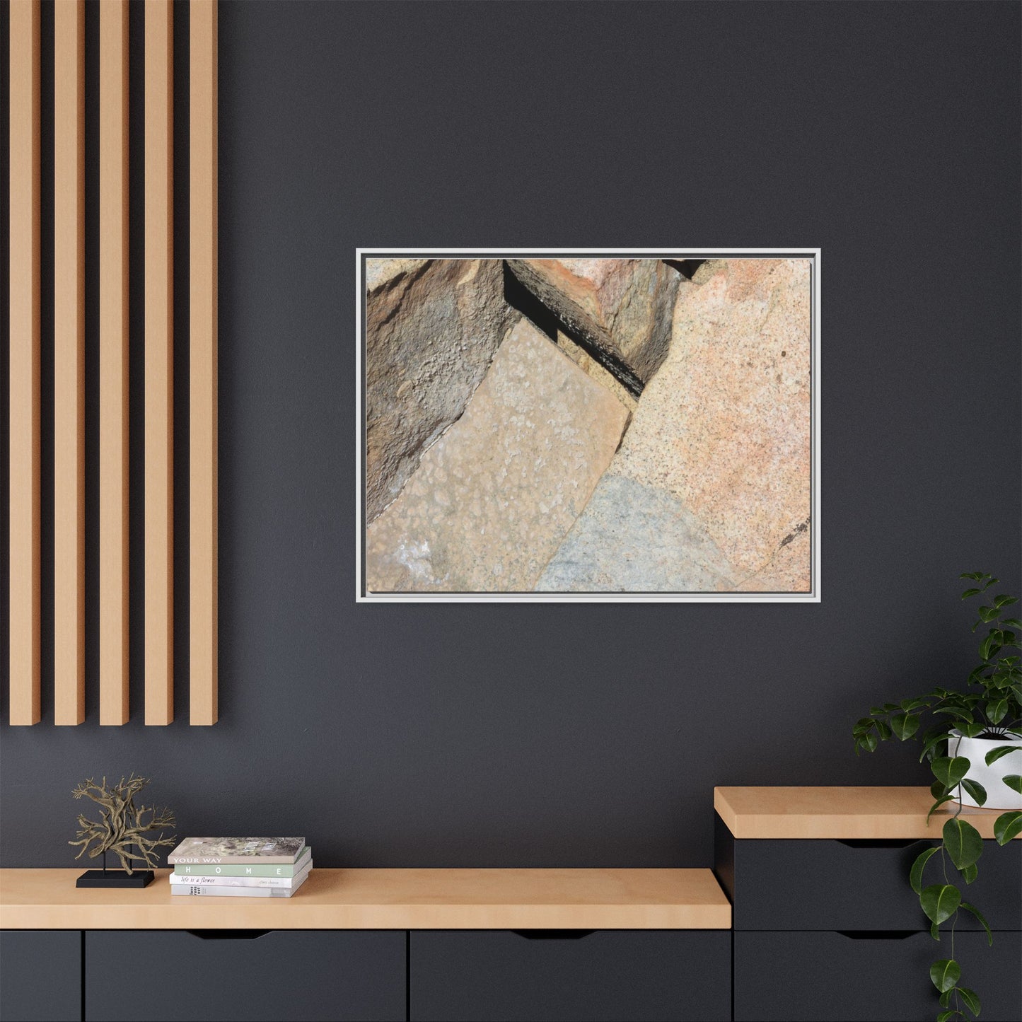 Rock Fragment - Unique Stretched Canvas Wall Art