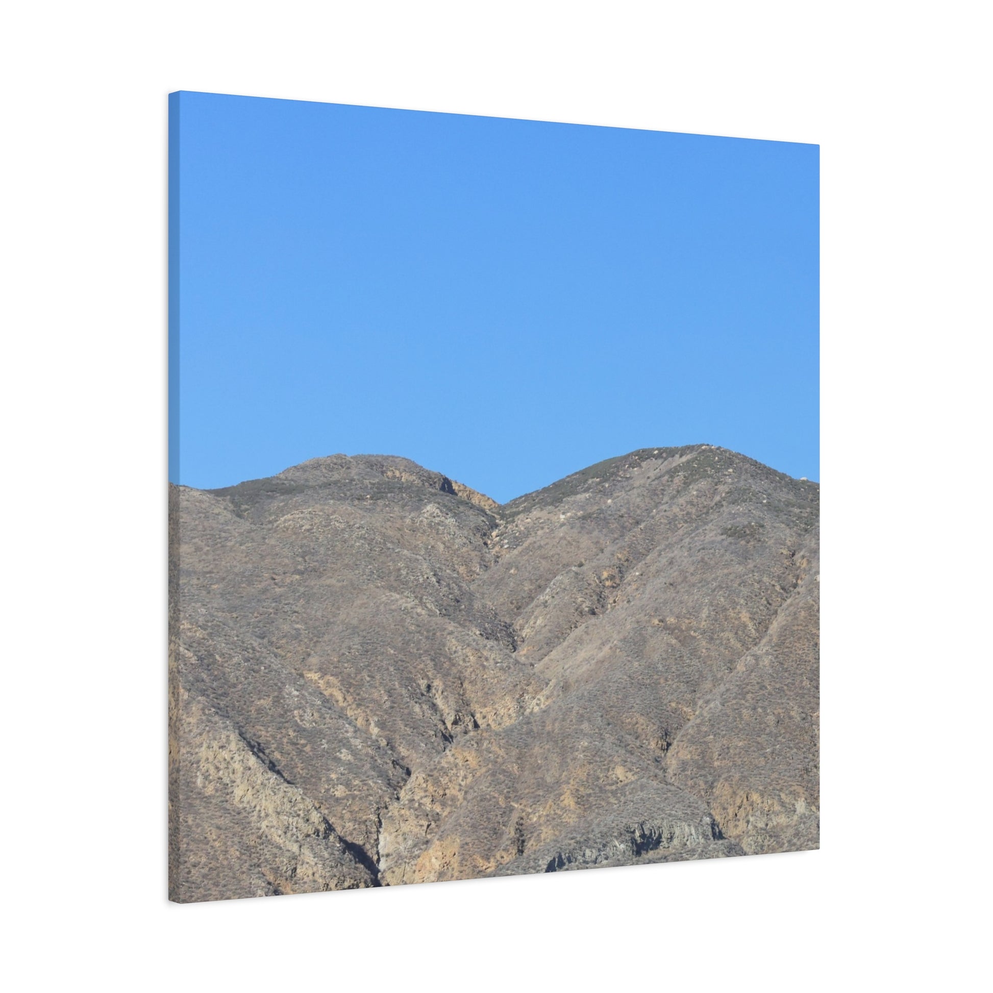Dusty Peaks of Silence - Unique Frameless Canvas Wall Art - Art By Earth