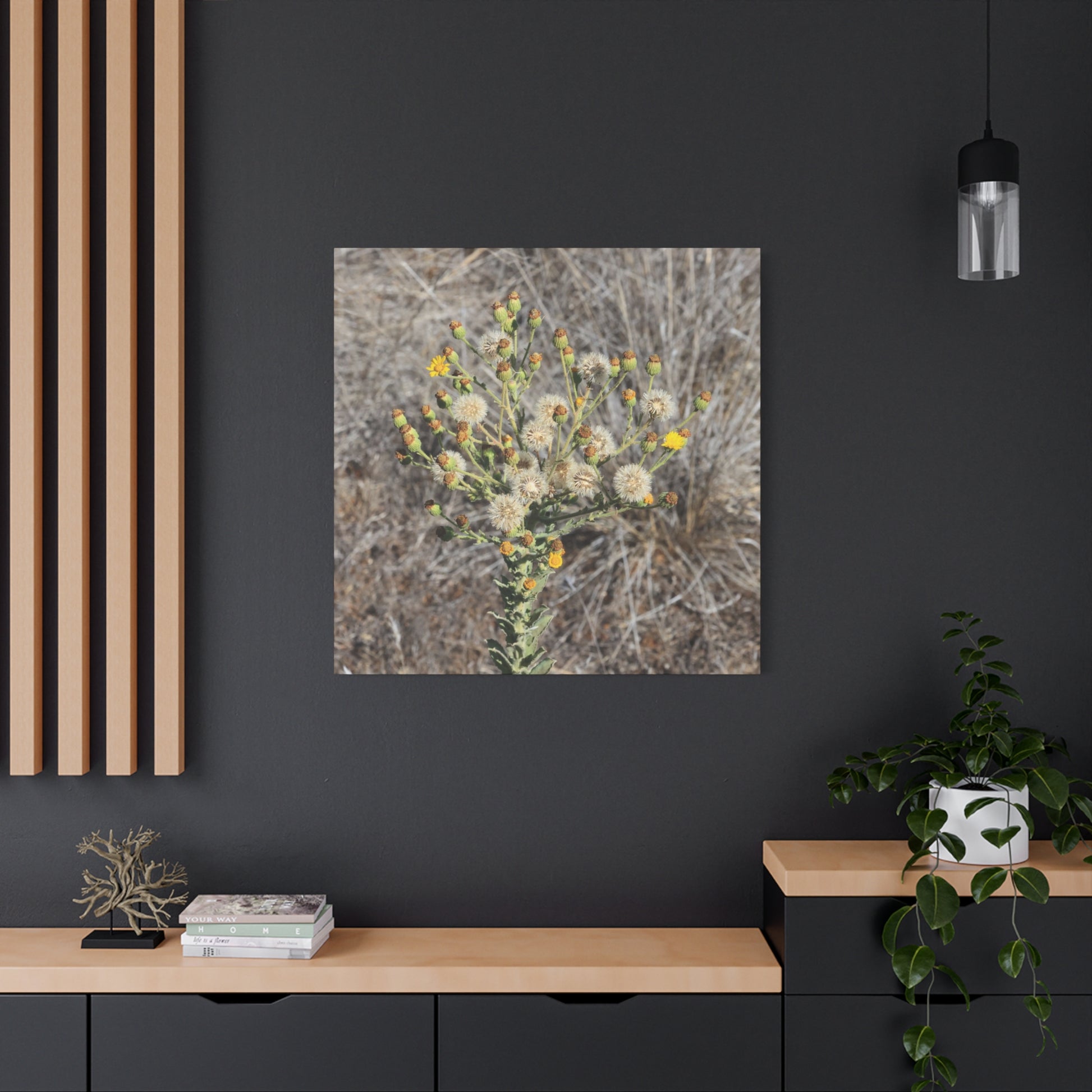 Whispers of the Dry Meadow - Unique Stretched Canvas Wall Art - Art By Earth