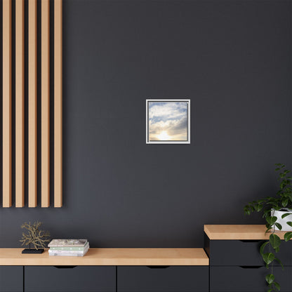 Sky's Ethereal Whisper - Unique Stretched Canvas Wall Art