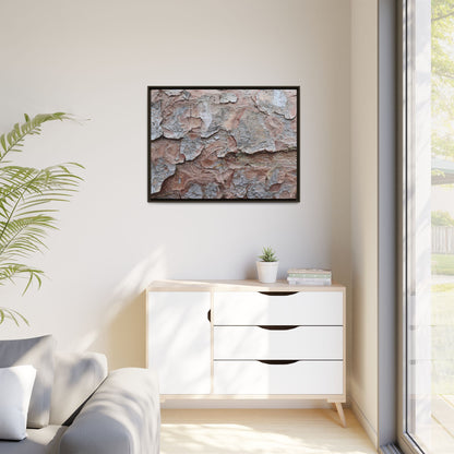 Flaking Serenity - Unique Stretched Canvas Wall Art