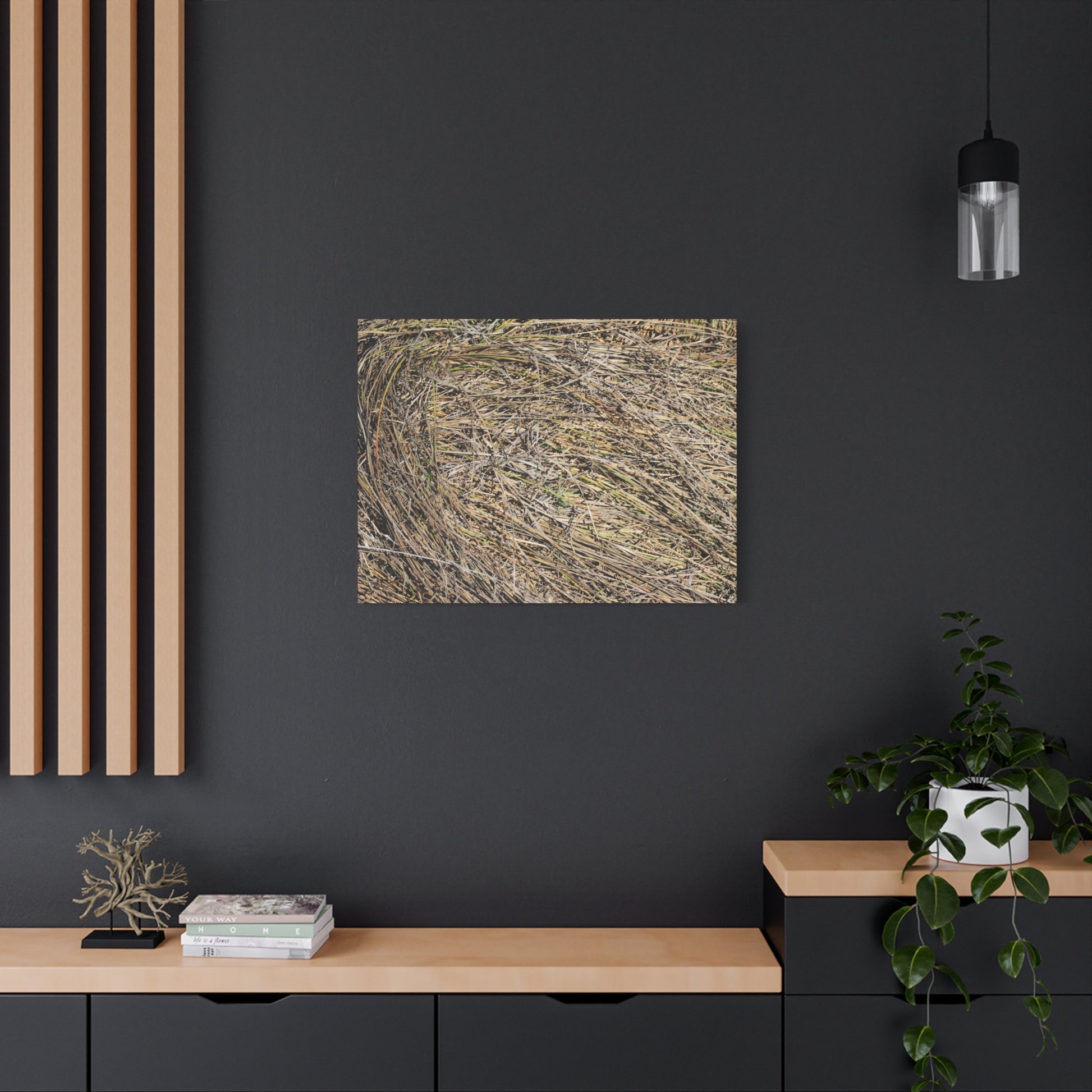 Tangled Hay - Unique Stretched Canvas Wall Art - Art By Earth