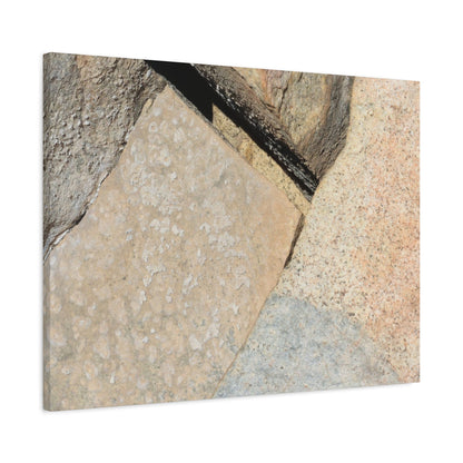 Stone Fragments - Unique Frameless Canvas Wall Art