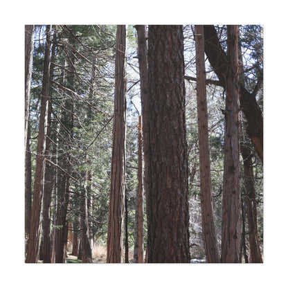 Vertical Sentinels - Unique Frameless Canvas Wall Art
